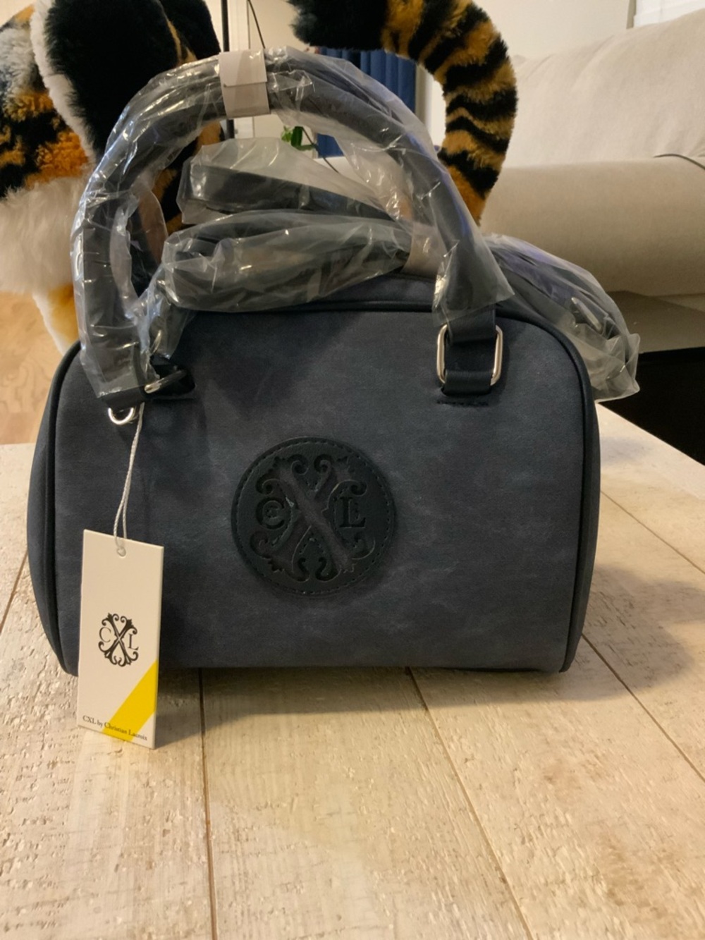 Stylish Navy Dome Satchel Bag – Christian Lacroix